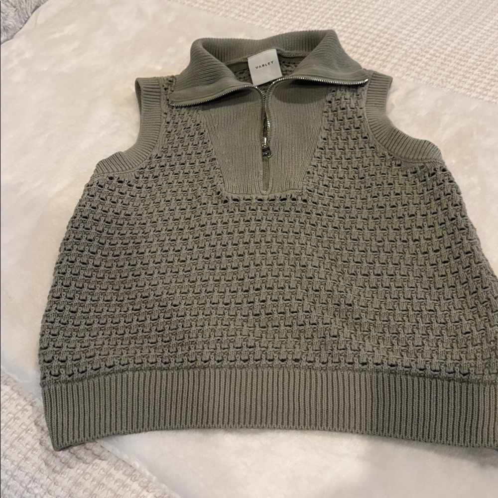 Varley Olive Green Sleeveless Sweater Like New